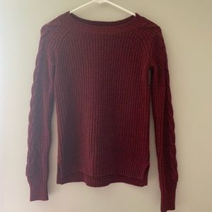 Super cute maroon - red sweater from Kohl’s.